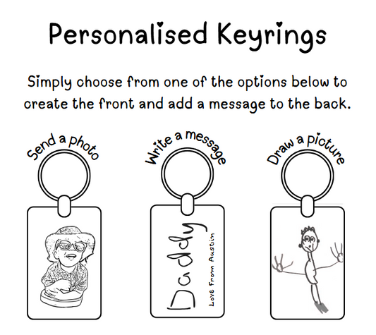 Wooden Engraved Keyring