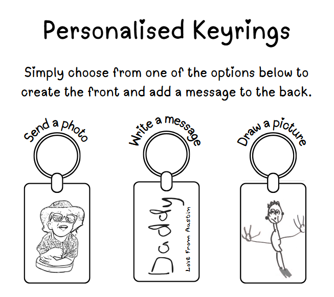 Wooden Engraved Keyring