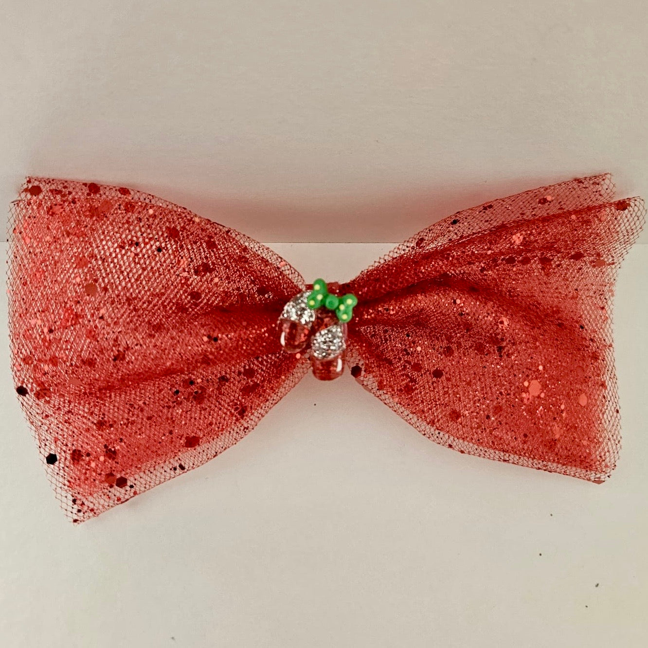 * Christmas Bow Hair Clip *